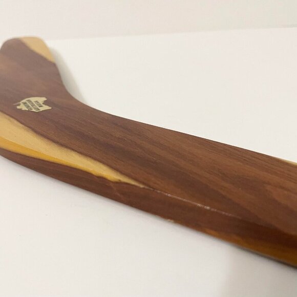 Vintage Australia Souvenir Wooden Boomerang Cribbage Board - Picture 14 of 16